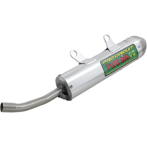 Pro Circuit Type 296 Spark Arrestor Silencer (Aluminum; Brushed) 1351912