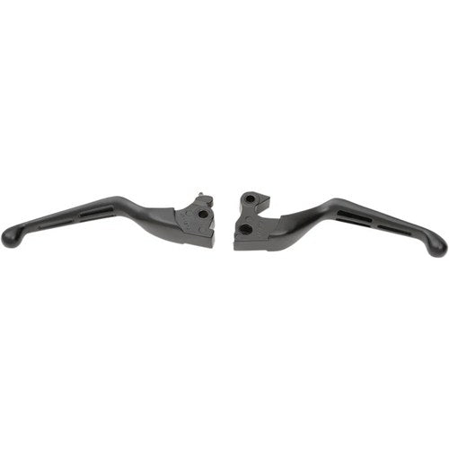 Drag Specialties Black Slotted Levers | H07-0602MB