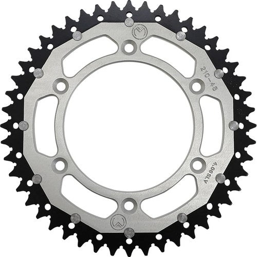 Moose Racing 48T Dual Rear Sprocket (Silver) 48-tooth | 1210-1461