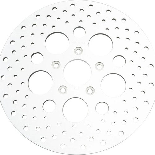 HardDrive Drilled Vented Front Brake Rotor, Stainless Steel Polished | 144613