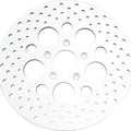 HardDrive Drilled Vented Front Brake Rotor, Stainless Steel Polished | 144613