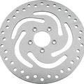 HardDrive Drilled Vented Front Brake Rotor, Stainless Steel Polished | 144313