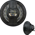 Cyron Headlight 7" Beast 2 Pitch Black W/Driving Light | ABIG7B2-BN