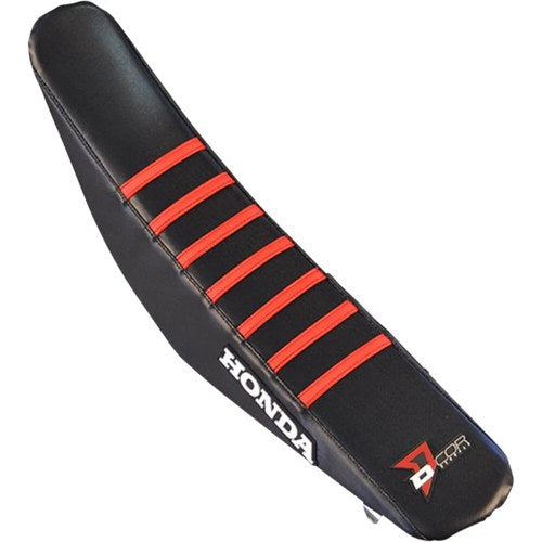 D'Cor Visuals Seat Cover Black W/Red Ribs Hon | 30-10-500