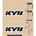 D'Cor Visuals Suspension Kyb Decal Kit, Black | 40-80-143
