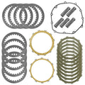 Clutch Friction Steel Plates Gasket Kit for Kawasaki Ninja ZX-14 ZX1400 2006-11