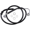 Drag Specialties Brake Line - 15-17 Softail - Black +6" | 618302-6BLK