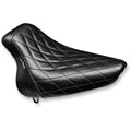 Le Pera Bare Bones Solo Seat - Diamond - Softail '00-'05 (Black) LX-007DM