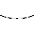 Memphis Shades Windshield Trim - Slots - Flh '96-'13 (Black / Chrome) MEB0945