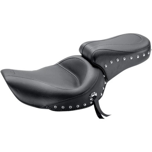 Mustang Studded 2-Up Seat - Dyna '96-'03 (Black) 75533
