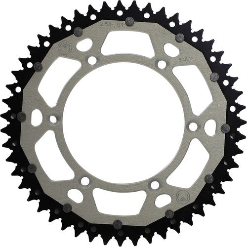 Moose Racing 51T Dual Rear Sprocket (Silver) 51-tooth | 1210-1485
