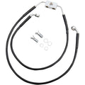 Drag Specialties +6" Brake Line - Front - Black Vinyl - FXDWG12-17 | 612138-6BLK