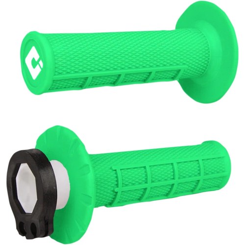 Odi Fluorescent Green Half Waffle MX Grips | H36HWN