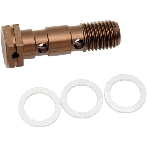Shindy Aluminum Banjo Bolt - Honda - Double | 17-623