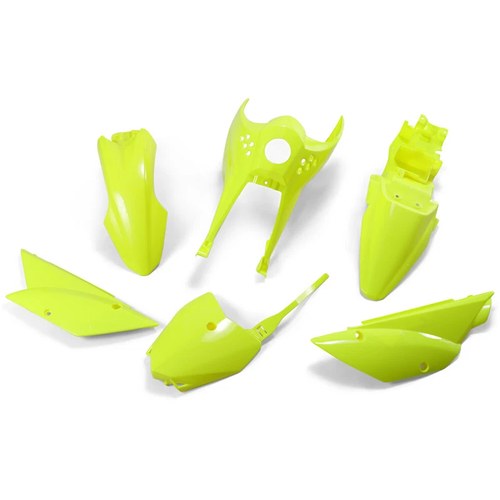 UFO Body Kit - Flo Yellow - KLX110 | KA37003-DFLU