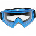 Clear Blue Motocross Motorbike MX goggles anti-fog UV protection dirt pit bike