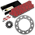 Red Drive Chain And Sprocket Kit for Yamaha YZ400F 1998 1999