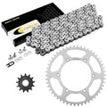 Drive Chain & Sprockets Kit for Kawasaki KX450F 06-17 / KLX450R 2008-2016 White