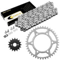 Drive Chain & Sprockets Kit for Kawasaki EX500 Ninja 500R 1994 1995 1996-2009