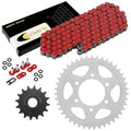 Red O-Ring Drive Chain & Sprockets Kit for Yamaha FZ6 2004 05 06 07 2008 2009