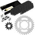 O-Ring Drive Chain & Sprockets Kit for Yamaha Grizzly 125 YFM125G 04-2012 Black