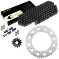 Black O-Ring Drive Chain & Sprockets Kit for Yamaha YZ125 1987 1993 94 95 1996