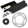 Black Drive Chain and Sprockets Kit for Honda Cbf 500 CBF500 ABS 2004-2008