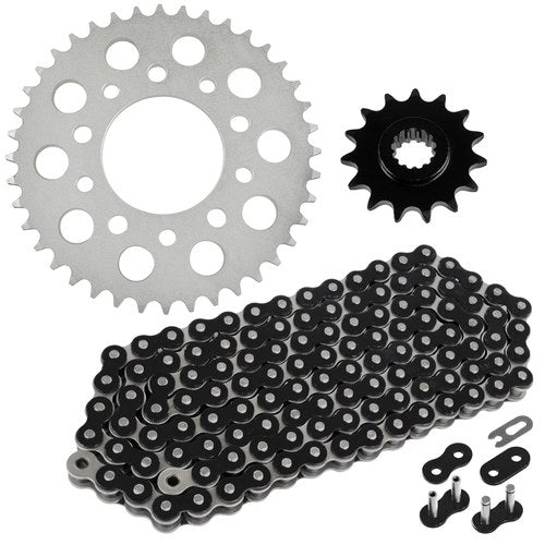Black Drive Chain & Sprockets Kit fits Honda CB500 CB 500 1994-2003
