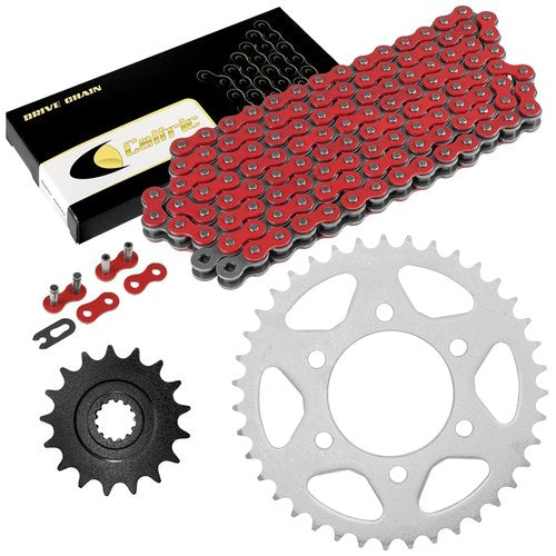 Red Drive Chain And Sprocket Kit for Kawasaki Ninja ZX-10R ZX1000 2011-18