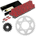 Red Drive Chain And Sprocket Kit for Kawasaki Ninja ZX-10R ZX1000 2011-18