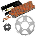 Drive Chain and Sprockets Kit Fits Suzuki GSX750F Katana 750 1998-2006 / Orange
