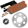 Drive Chain & Sprockets Kit fits Kawasaki ZX900 Ninja ZX9R 1998-2001 / Orange