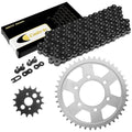 Black Drive Chain And Sprocket Kit for Kawasaki Ninja ZX-9R ZX900B 1994-1997