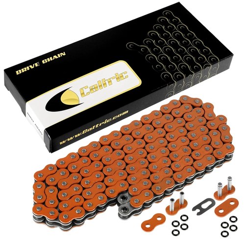525 X 120 Links Motorcycle Atv Orange O-Ring Drive Chain 525-Pitch 120-Links