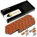 525 X 120 Links Motorcycle Atv Orange O-Ring Drive Chain 525-Pitch 120-Links