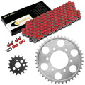Red Drive Chain And Sprocket Kit for Kawasaki Ninja ZX-9R ZX900 1998-2001