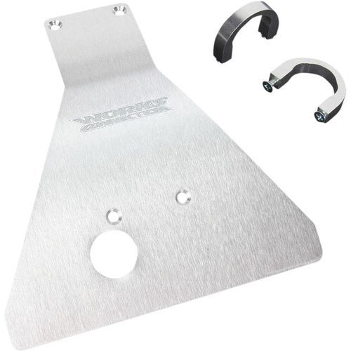 Works Connection Aluminum Skid Plate Kawasaki KX85/KX100 (Silver) 10-109