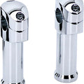 HardDrive 1.25in FatBar Handlebar Riser w/Separate Top Clamp 5in Tall Chr 241593