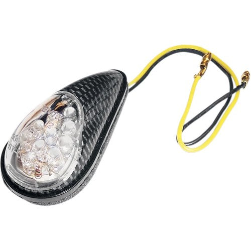 K&S Technologies Ultra Mini Stem-Mount LED Marker Lights, Carbon Fiber | 25-8951