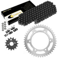 Black O-Ring Drive Chain & Sprockets Kit for Yamaha FZR600R 1990-1999