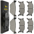 Front and Rear Brake Pads for Yamaha XVS1300CTF 1300 Deluxe 2013-2015