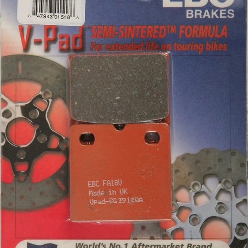Ebc Semi-Sintered V Brake Pads / One Pair (FA18V)