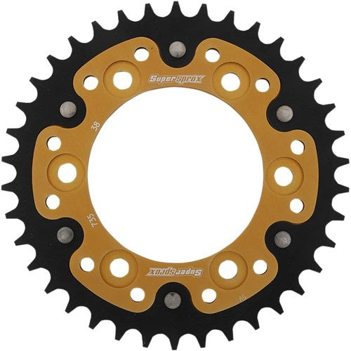Supersprox Stealth Rear Sprocket - 38-Tooth - Gold - Ducati | RST-735-38-GLD
