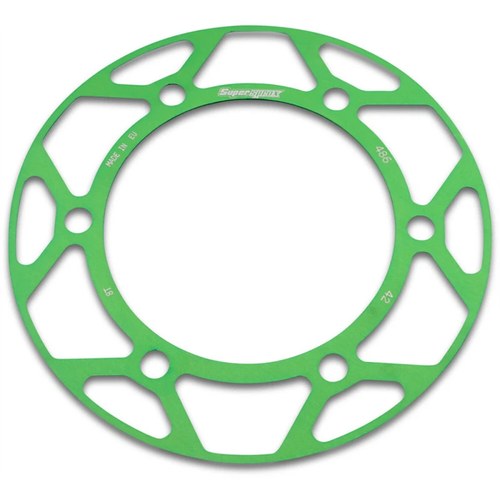 Supersprox Rear Edge Sprocket Color Disk Alu 42T-520 Green | RACD-486-42-GRN