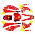 3M Red Decal Graphics Sticker Kit CRF110 Crf 110 Fairing Pit Pro Dirt Bike