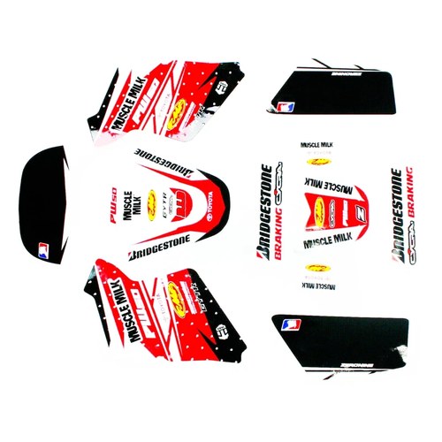 3M Muscle Milk Decals Graphics Sticker Kit Yamaha Peewee 50 PW50 PY50 Fairing