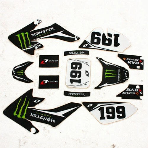 3M 199 Monster Decals Graphics Sticker Kit CRF50 Fairing Pit Pro Trail Dirt Bike