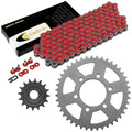 Red Drive Chain And Sprocket Kit for Kawasaki Ninja ZX-6R ZX636 2013-2017