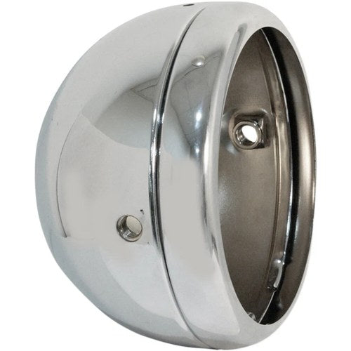 Emgo 5 3/4" Lucas Style Headlight Shell - Chrome | 66-65073