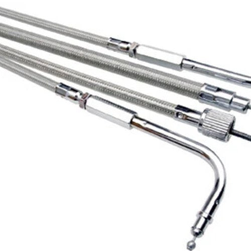 Motion Pro Armor Coat Stainless Steel Pull Throttle Cable (+11in.) (65-0377)